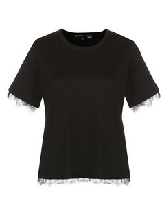 Veronica Beard lace trim T-shirt