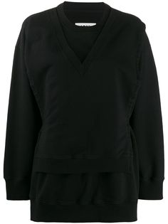 Mm6 Maison Margiela многослойная толстовка