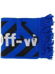 Off-White ARROW SCARF BLACK BLUE