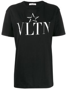Valentino футболка с принтом VLTN STAR