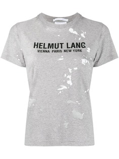 Helmut Lang paint splat-print logo T-shirt