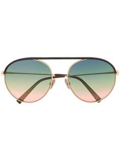 Tods trimmed aviator-frame sunglasses Tod`S