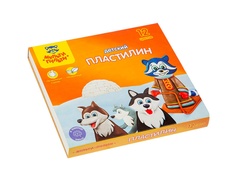 Набор для лепки Мульти-пульти Пластилин Енот на Аляске 12 цветов 180g ДП_10235