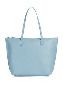 Сумка-шоппер голубого цвета Luce Furla