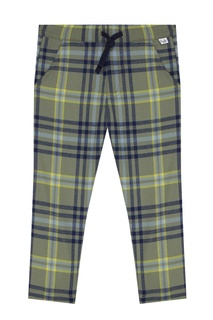 Клетчатые брюки с эластичным поясом Il Gufo