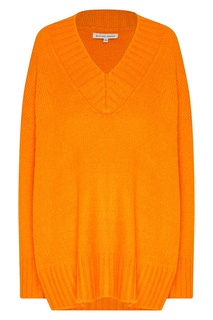 Оранжевый свитер с V-образным вырезом Silvian Heach