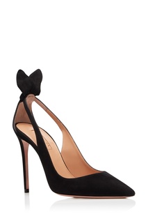 Черные туфли Deneuve Pump 105 Aquazzura