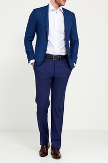 Синий шерстяной пиджак Canali