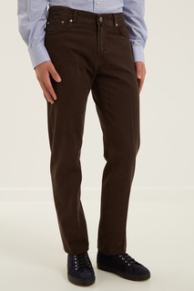 Черные прямые джинсы Kiton