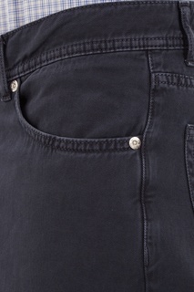 Укороченные синие джинсы Kiton