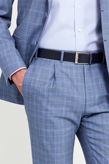 Синий текстурированный ремень Canali