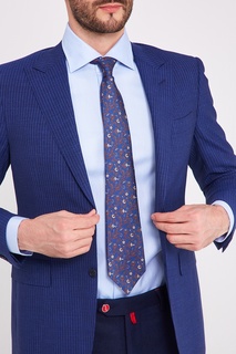 Шелковый галстук с цветочным орнаментом Kiton