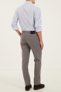 Рубашка в голубую клетку Kiton