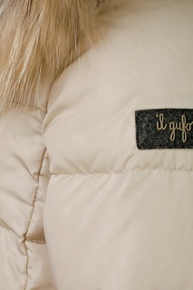 Бежевая куртка с мехом Il Gufo