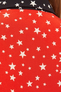 Шелковая рубашка со звездами Miu Miu