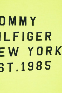 Флуоресцентно-желтая футболка с логотипом Tommy Hilfiger Kids