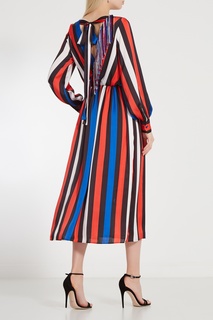 Платье с запахом и бахромой Msgm