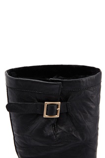 Черные кожаные сапоги Biker Jimmy Choo