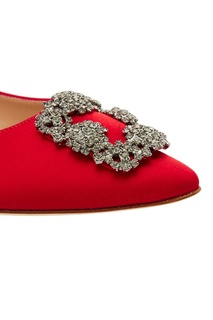 Красные туфли Hangisiflat Manolo Blahnik