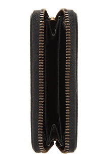 Черный кожаный кошелек с логотипом Gucci Man