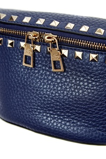 Поясная синяя сумка Valentino