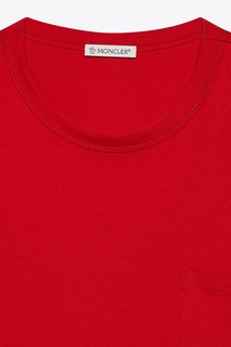 Красная футболка с карманом Moncler