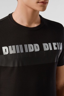 Футболка с полоской и логотипом Philipp Plein
