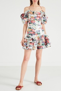 Платье мини с цветочным принтом Allia Zimmermann