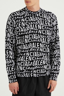 Вязаный джемпер Logo Wave Balenciaga Man