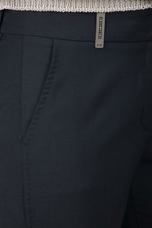Черные узкие брюки Peserico