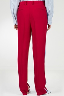 Красные брюки с контрастными полосами No.21