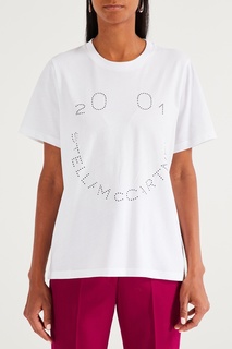 Белая футболка с логотипом Stella Mc Cartney