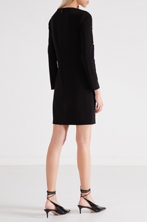 Черное платье с отделкой Dkny