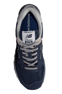 Серо-синие кроссовки из замши 574 New Balance