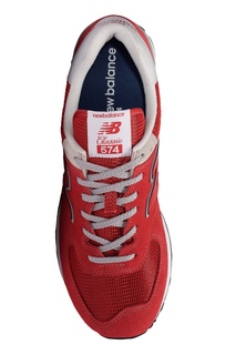 Красно-серые кроссовки 574 New Balance
