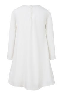 Белое платье с аппликациями Il Gufo