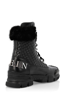 Высокие стеганые ботинки Philipp Plein
