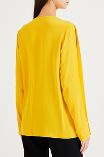 Желтая блуза из смесовой вискозы Stella Mc Cartney