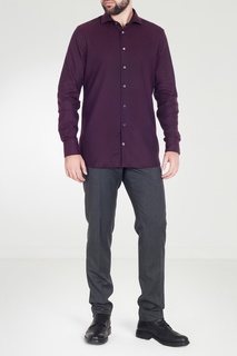 Фиолетовая рубашка прямого кроя Van Laack