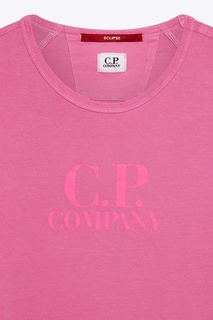 Розовая футболка с потертостями C.P. Company