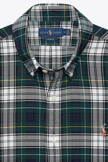 Зеленая клетчатая рубашка Polo Ralph Lauren