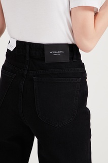 Черные хлопковые джинсы Victoria Bonya Jeans