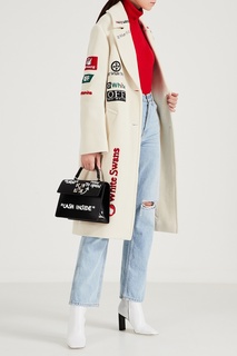 Черная сумка из кожи Off White
