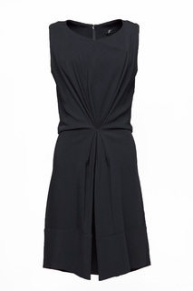 Черное платье с драпировкой Proenza Schouler