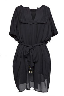 Черное платье с короткими рукавами Proenza Schouler