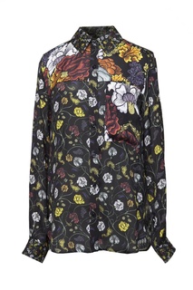 Шелковая рубашка с цветочным принтом Proenza Schouler