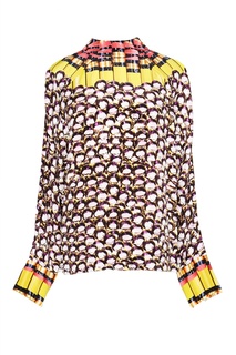 Шелковая блуза с ярким принтом Mary Katrantzou