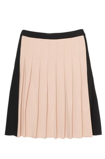 Черно-бежевая юбка в складку Lublu Kira Plastinina