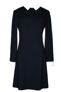 Шерстяное платье с воротником Victoria Beckham
