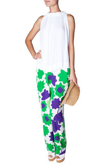 Белый топ из вискозы Diane von Furstenberg
